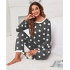 image:imagePrinStory Womens Pajama Sets Long Pjs Soft Lounge Sets XS4XLFpdark Gray Wh Star