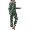 image:imagePrinStory Womens Pajama Sets Long Pjs Soft Lounge Sets XS4XLFpdark Green Wh Star