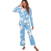 image:imagePrinStory Womens Pajama Sets Long Pjs Soft Lounge Sets XS4XLFplight Blue