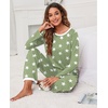 image:imagePrinStory Womens Pajama Sets Long Pjs Soft Lounge Sets XS4XLFplight Green Wh Star