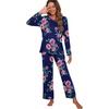 image:imagePrinStory Womens Pajama Sets Long Pjs Soft Lounge Sets XS4XLFpnavy Blue