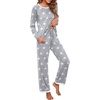 image:imagePrinStory Womens Pajama Sets Long Pjs Soft Lounge Sets XS4XLFppink Star