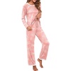 image:imagePrinStory Womens Pajama Sets Long Pjs Soft Lounge Sets XS4XLFppink Sunflower