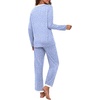 image:imagePrinStory Womens Pajama Sets Long Pjs Soft Lounge Sets XS4XLFpspot Blue