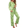 image:imagePrinStory Womens Pajama Sets Long Pjs Soft Lounge Sets XS4XLFpverdant Orang Flower