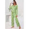 image:imagePrinStory Womens Pajama Sets Long Pjs Soft Lounge Sets XS4XLFpverdant Orang Flower