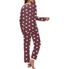 image:imagePrinStory Womens Pajama Sets Long Pjs Soft Lounge Sets XS4XLFpwine Red Wh Star