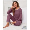 image:imagePrinStory Womens Pajama Sets Long Pjs Soft Lounge Sets XS4XLPurple Red