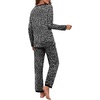 image:imagePrinStory Womens Pajama Sets Long Pjs Soft Lounge Sets XS4XLSpot Black