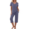 Dot-navy Blue