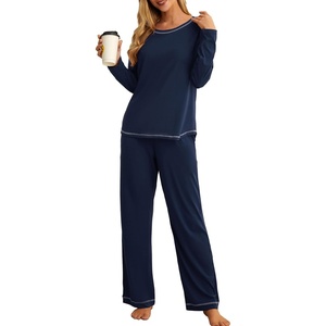 image:imagePrinStory Womens Pajama Sets 2026 Lounge Sets 2 Piece Pjs S2XLNavy Blue