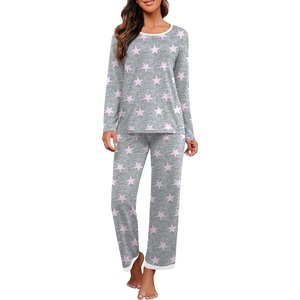 image:imagePrinStory Womens Pajama Sets Long Pjs Soft Lounge Sets XS4XLFppink Star