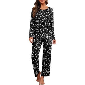 image:imagePrinStory Womens Pajama Sets Long Pjs Soft Lounge Sets XS4XLFpwhite Star