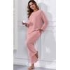 image:imagePrinStory Flannel Pajamas for Women Set Winter Fleece Pjs Sets S2XLDusty Pink