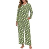 image:imagePrinStory Flannel Pajamas for Women Set Winter Fleece Pjs Sets S2XLFpgreen Sheep