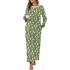 image:imagePrinStory Flannel Pajamas for Women Set Winter Fleece Pjs Sets S2XLFpgreen Sheep