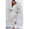 image:imagePrinStory Flannel Pajamas for Women Set Winter Fleece Pjs Sets S2XLLight Gray