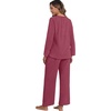 image:imagePrinStory Flannel Pajamas for Women Set Winter Fleece Pjs Sets S2XLWine Red