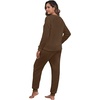image:imagePrinStory Flannel Pajamas for Women Winter Pajama Set S2XLCoffee