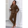image:imagePrinStory Flannel Pajamas for Women Winter Pajama Set S2XLCoffee