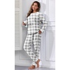 image:imagePrinStory Flannel Pajamas for Women Winter Pajama Set S2XLFpgray Small Plaid