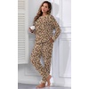 image:imagePrinStory Flannel Pajamas for Women Winter Pajama Set S2XLFpleopard Print