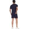 image:imagePrinStory Mens 2 Piece Polo Shirt and Shorts Set Waffle Suits S2XLNavy Blue