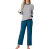 image:imagePrinStory Mens Pajama Sets Long Sleeve Sleepwear Pjs Soft Nightwear S2XL02light Gray Gray Blue