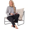image:imagePrinStory Mens Pajama Sets Long Sleeve Sleepwear Pjs Soft Nightwear S2XL03light Gray Black