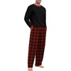 image:imagePrinStory Mens Pajama Sets Long Sleeve Sleepwear Pjs Soft Nightwear S2XLChristmas Red Green Plaid