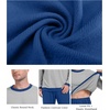 image:imagePrinStory Mens Pajama Sets Long Sleeve Sleepwear Pjs Soft Nightwear S2XLLight Gray Blue