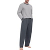 image:imagePrinStory Mens Pajama Sets Long Sleeve Sleepwear Pjs Soft Nightwear S2XLLight Gray Dark Gray