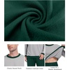 image:imagePrinStory Mens Pajama Sets Long Sleeve Sleepwear Pjs Soft Nightwear S2XLLight Gray Dark Green