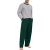 image:imagePrinStory Mens Pajama Sets Long Sleeve Sleepwear Pjs Soft Nightwear S2XLLight Gray Dark Green