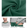 image:imagePrinStory Mens Pajama Sets Long Sleeve Sleepwear Pjs Soft Nightwear S2XLLight Gray Green