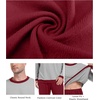 image:imagePrinStory Mens Pajama Sets Long Sleeve Sleepwear Pjs Soft Nightwear S2XLLight Gray Wine Red