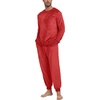 image:imagePrinStory Mens Pajamas Set Fleece Pjs Long Sleeve Soft Sleepwear S2XLChristmas Red