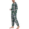 image:imagePrinStory Mens Pajamas Set Fleece Pjs Long Sleeve Soft Sleepwear S2XLWinter Green Plaid