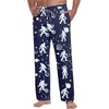 image:imagePrinStory Mens Soft Pajama Pants Lounge Bottoms with Button Fly S2XLFp Blue Ape Man