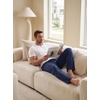image:imagePrinStory Mens Soft Pajama Pants Lounge Bottoms with Button Fly S2XLNavy Blue