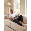 image:imagePrinStory Mens Soft Pajama Pants Lounge Bottoms with Button Fly S2XLZs Black