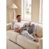 image:imagePrinStory Mens Soft Pajama Pants Lounge Bottoms with Button Fly S2XLZs Light Gray