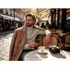 image:imagePrinStory Mens Thermal Long Sleeve Shirts Mock Turtleneck Tops S2XLApricot
