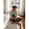 image:imagePrinStory Mens Thermal Long Sleeve Shirts Mock Turtleneck Tops S2XLApricot