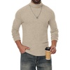 image:imagePrinStory Mens Thermal Long Sleeve Shirts Mock Turtleneck Tops S2XLApricot