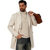 image:imagePrinStory Mens Thermal Long Sleeve Shirts Mock Turtleneck Tops S2XLApricot
