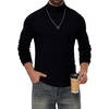 image:imagePrinStory Mens Thermal Long Sleeve Shirts Mock Turtleneck Tops S2XLBlack