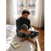image:imagePrinStory Mens Thermal Long Sleeve Shirts Mock Turtleneck Tops S2XLBlack Gray