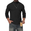image:imagePrinStory Mens Thermal Long Sleeve Shirts Mock Turtleneck Tops S2XLBlack Gray