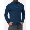 image:imagePrinStory Mens Thermal Long Sleeve Shirts Mock Turtleneck Tops S2XLBlue
